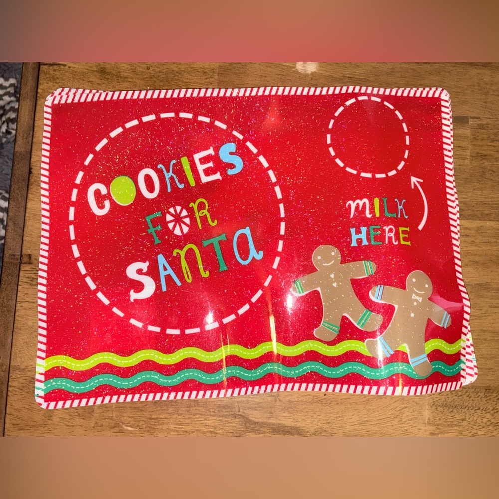 Cookies for Santa Placemat - Red Holiday Design